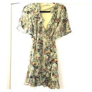Mini floral wrap dress - Glamorous - 14